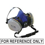 image of a cartridge filtered respirator is for reference only